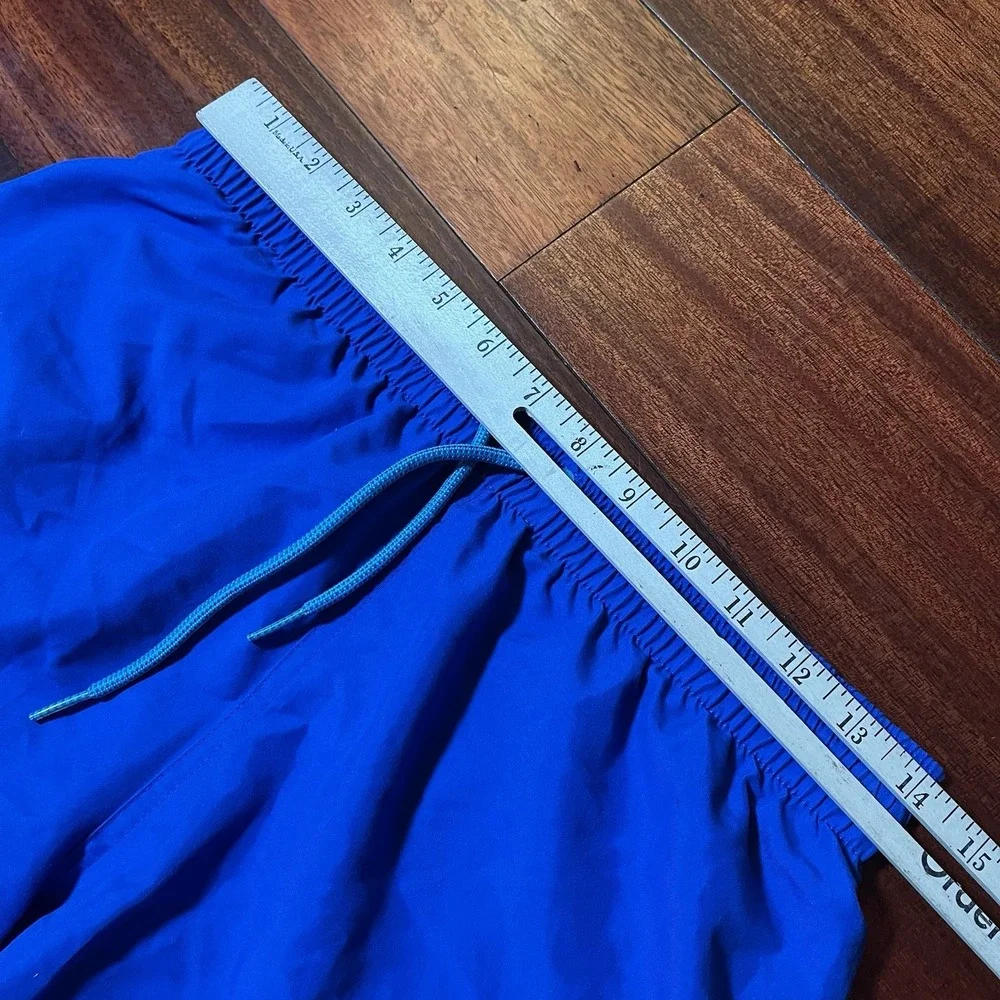 Nike Swimming Trunks Mens Small Blue Drawstring Elastic Waist Volley NESSA454